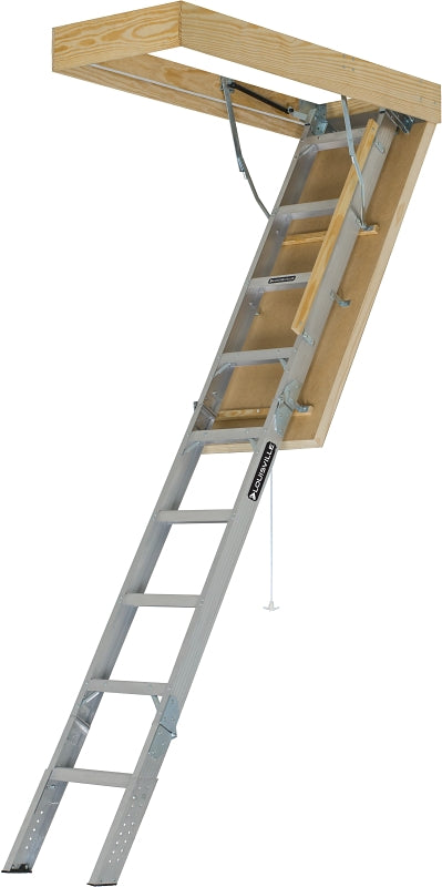 Louisville AEE3010 Energy Efficient Attic Ladder, 7.58 to 10.25 ft H C ...