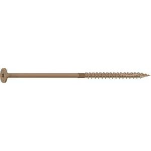 Camo 0360244 Structural Screw, 1/4 in Thread, 6 in L, Flat Head, Star Drive, Sharp Point, PROTECH Ultra 4 Coated, 50
