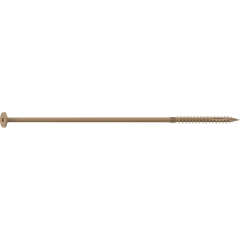 Camo 0360270 Structural Screw, 1/4 in Thread, 10 in L, Flat Head, Star Drive, Sharp Point, PROTECH Ultra 4 Coated, 10