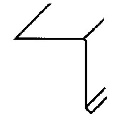 Amerimax 5761619120 West Coast Drip Edge, 10 ft L, 1-1/2 in W, 1-1/2 in H, Steel, Brown, Pack of 20