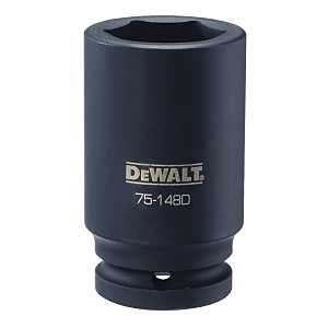 DEWALT DWMT75148OSP Impact Socket, 33 mm Socket, 7/8 in D Socket, 6-1/2 in OAL, 3/4 in Drive, 6-Point, CR-440 Steel