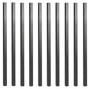 Nuvo Iron SQPS36 Tubing Baluster, 36 in L, Square, Steel, Galvanized