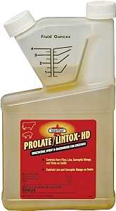 Starbar PROLATE/LINTOX-HD 64580 Insecticide Spray and Backrubber, Liquid, Light Amber/Medium Brown, 1 qt Bottle
