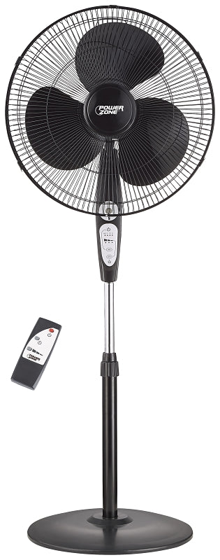 PowerZone SP2-18ARY Stand Fan, 120 V, 0.54 A, 90 deg Sweep, 18 in