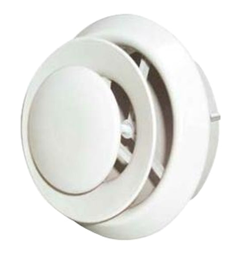 Imperial VT0111 Air Diffuser, 5, 6 in Duct Opening, Plastic, White