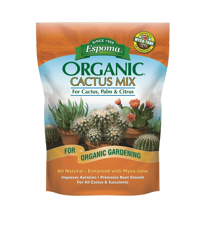 Espoma Organic CA4 Organic Cactus Mix Potting Soil Mix, 4 qt, Bag ...