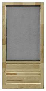 Screen Tight WHAM36 Series Screen Door, 36 in W Opening, 80 in H Opening, Wood Frame, Light Brown