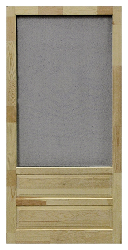 Screen Tight WHAM36 Series Screen Door, 36 in W Opening, 80 in H Opening, Wood Frame, Light Brown