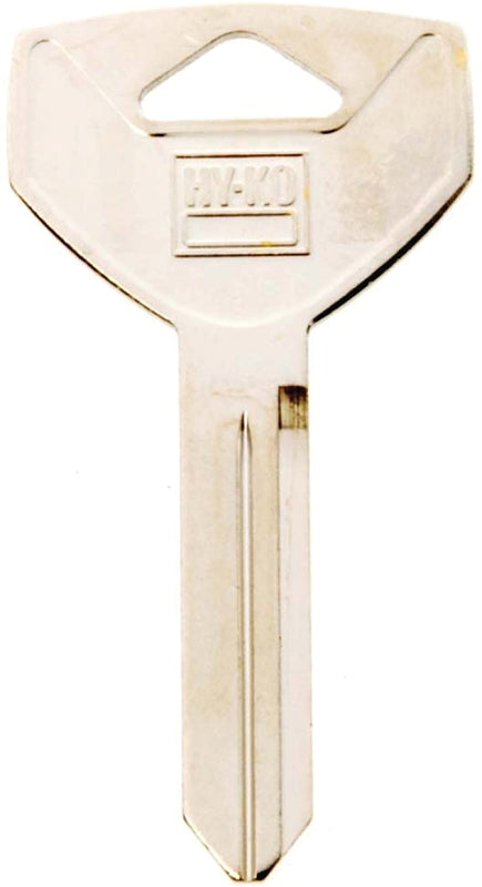 Hy-Ko 11010Y154 Key Blank, Brass, Nickel, For: Chrysler Vehicle Locks, Pack of 10