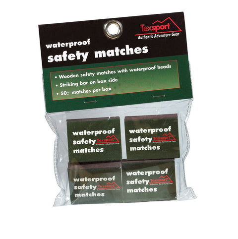 Texsport Waterproof Safety Matches 4 pk