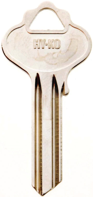 Hy-Ko 11010IN35 Key Blank, Brass, Nickel, For: ILCO Cabinet, House Locks and Padlocks, Pack of 10