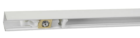 Renin BF1700-09600-BW Hardware Track Set, 96 in L Track, Steel, For: 3/4 to 1-3/4 in THK Bifold Door