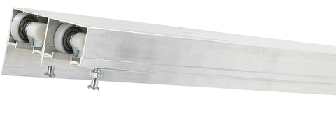 Renin BP831BB-04800-AL Hardware and Track Set, 48 in L Track, Aluminum, For: 3/4 to 1-3/4 in THK Bypass Door