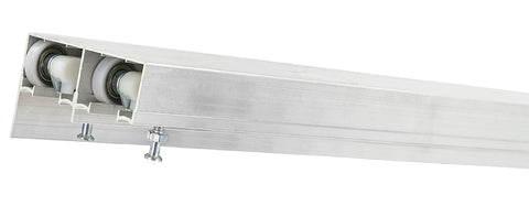 Renin BP831BB-06000-AL Hardware and Track Set, 60 in L Track, Aluminum, For: 3/4 to 1-3/4 in THK Bypass Door