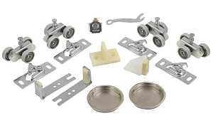 Renin BP831BB-06000-AL Hardware and Track Set, 60 in L Track, Aluminum, For: 3/4 to 1-3/4 in THK Bypass Door