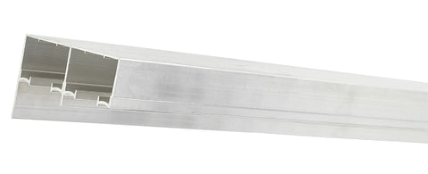 Renin BP831BB-09600-AL Hardware and Track Set, 96 in L Track, Aluminum, For: 3/4 to 1-3/4 in THK Bypass Door