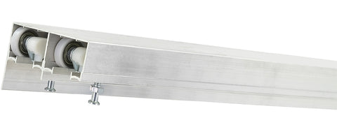 Renin BP831BB-09600-AL Hardware and Track Set, 96 in L Track, Aluminum, For: 3/4 to 1-3/4 in THK Bypass Door