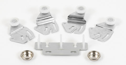 Renin BP0022F-09600-AL Hardware and J-Track Set, 96 in L Track, Aluminum, For: 1-3/8 in THK Bypass Door