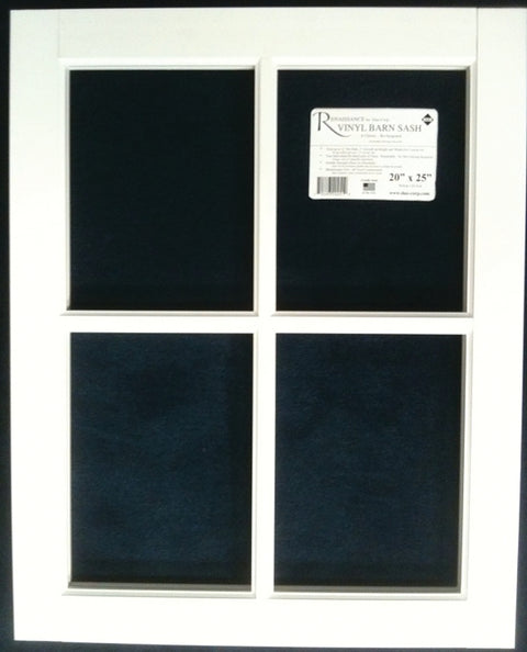 Duo-Corp Renaissance 2025BS Series Barn Sash Window, 25 in H x 20 in W Window Size, Vinyl Frame, Pack of 3
