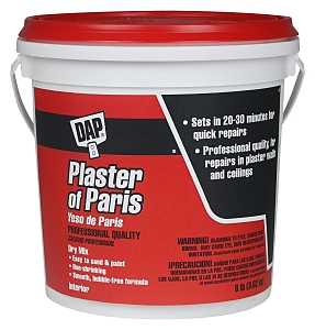 DAP 10310 Plaster of Paris, Powder, White, 8 lb Tub