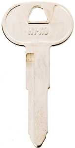 Hy-Ko 11010B56 Key Blank, Brass, Nickel, Pack of 10