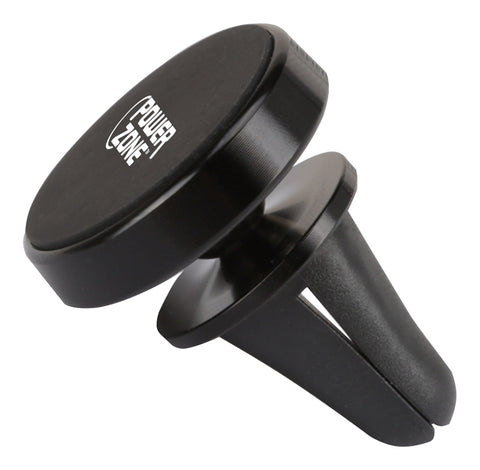 PowerZone C11 Car Cell Phone Holder, Aluminum Alloy + Magnet, Black, Magnetic Mounting