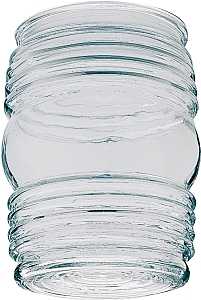 Westinghouse 8561700 Light Shade, 3-5/8 in Dia, Jelly Jar, Glass, Clear, Pack of 6