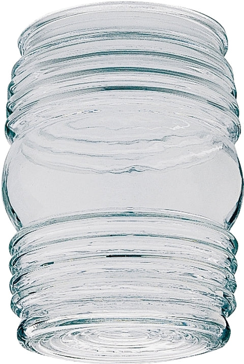 Westinghouse 8561700 Light Shade, 3-5/8 in Dia, Jelly Jar, Glass, Clear, Pack of 6