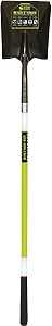 Structron 49751 Square Point Shovel, 9-1/2 in W Blade, 14 ga Gauge, Steel Blade, Fiberglass Handle, 48 in L Handle