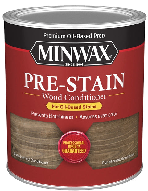 Minwax 61500444 Pre-Stain Wood Conditioner, 125 sq-ft Coverage Area, Clear, Liquid, 1 qt Can