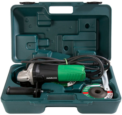 Metabo HPT G12SR4 Slide Switch Angle Grinder, 6.2 A, M14 x 2 Spindle, 4-1/2 in Dia Wheel, 10,000 rpm Speed