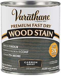 Varathane 307416 Wood Stain, Carbon Gray, Liquid, 0.5 pt, Can