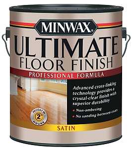 Minwax 131030000 Ultimate Floor Finish Paint, Liquid, Crystal Clear, 1 gal, Can, Pack of 2