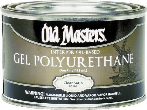 Old Masters 85108 Polyurethane, Gloss, Liquid, Clear, 1 pt, Can