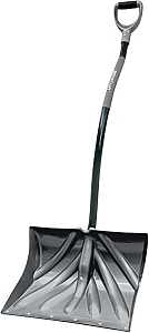 Vulcan 34630 Snow Shovel with Sleeve, Poly Blade, Steel Handle