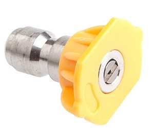 Forney 75153 Chiseling Nozzle, 15 deg Angle, 1/4 in Nozzle, Stainless Steel