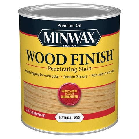 Minwax 70000444 Wood Stain, Natural, Liquid, 1 qt, Can