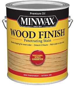 Minwax 71000000 Wood Stain, Oil Base, Natural, Liquid, 1 gal, Can, Pack of 2