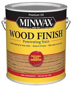 Minwax 71001000 Wood Stain, Oil Base, Golden Oak, Liquid, 1 gal, Can, Pack of 2