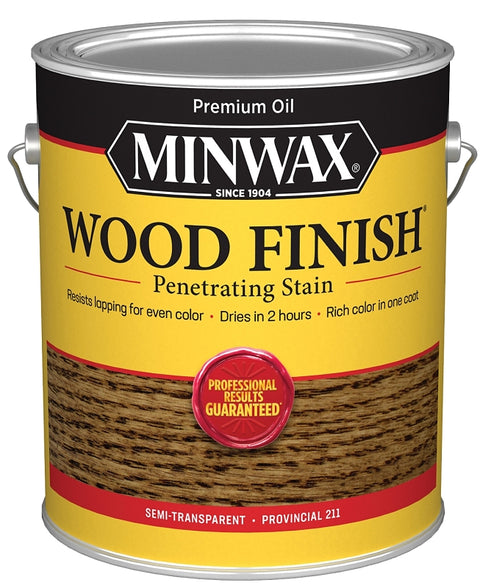 Minwax 71002000 Wood Stain, Oil Base, Provincial, Liquid, 1 gal, Can, Pack of 2