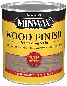 Minwax 701004444 Wood Stain, Rustic Beige, Liquid, 1 qt, Pack of 4