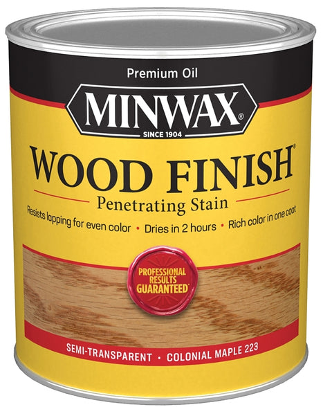 Minwax 70005444 Wood Stain, Colonial Maple, Liquid, 1 qt, Can