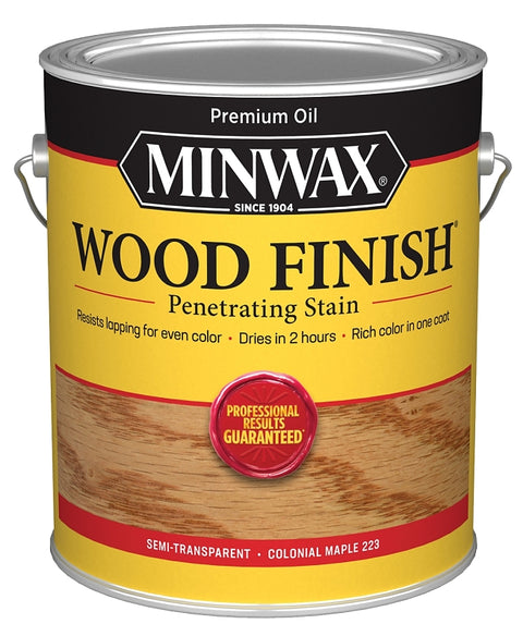Minwax 71005000 Wood Stain, Oil Base, Colonial Maple, Liquid, 1 gal, Can, Pack of 2