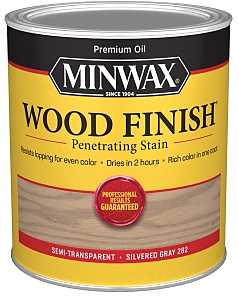 Minwax 701024444 Wood Stain, Silver Gray, Liquid, 1 qt, Pack of 4