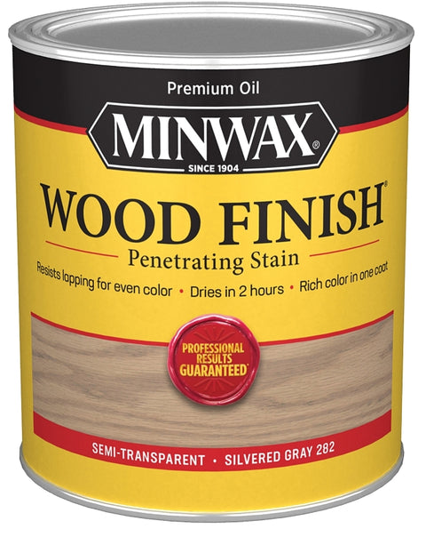 Minwax 701024444 Wood Stain, Silver Gray, Liquid, 1 qt, Pack of 4