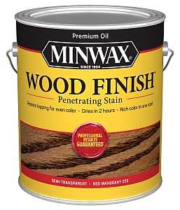 Minwax 71007000 Wood Stain, Oil Base, Red Mahogany, Liquid, 1 gal, Can, Pack of 2
