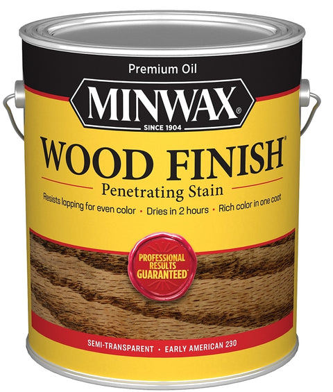 Minwax 71008000 Wood Stain, Oil Base, Early American, Liquid, 1 gal, Can, Pack of 2