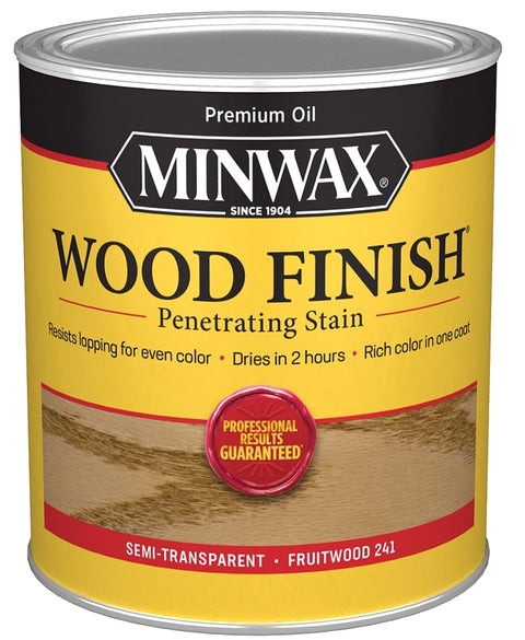 Minwax Wood Finish 70010444 Wood Stain, Fruitwood, Liquid, 1 qt, Can