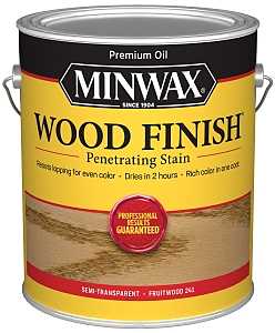 Minwax 71010000 Wood Stain, Oil Base, Fruitwood, Liquid, 1 gal, Can, Pack of 2
