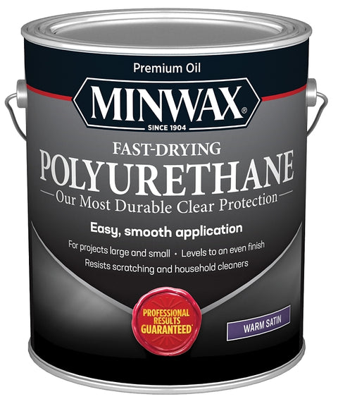Minwax 71028000 Polyurethane, Satin, Liquid, Clear, 1 gal, Can, Pack of 2